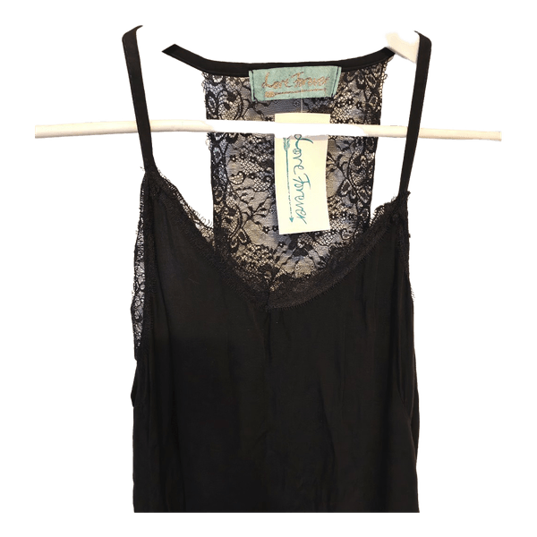 Pitkä alusmekko pitsillä L/XL