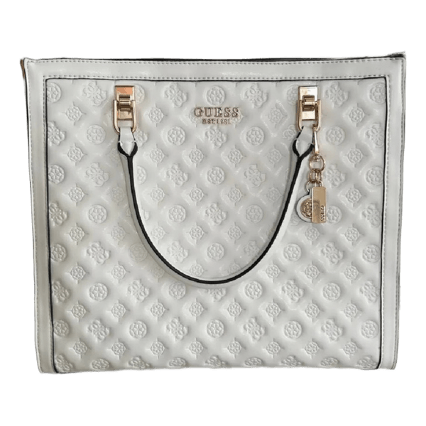 Guess white tote bag