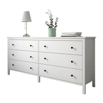 White 3-drawer chest