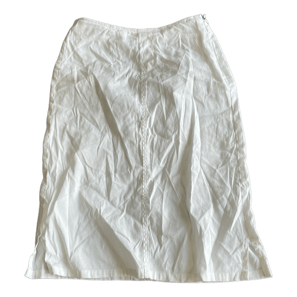 White midi skirt