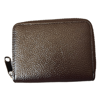 Brown accordion card holder