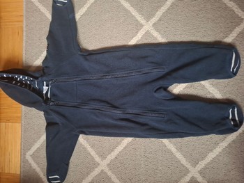 Navy fleece jumpsuit