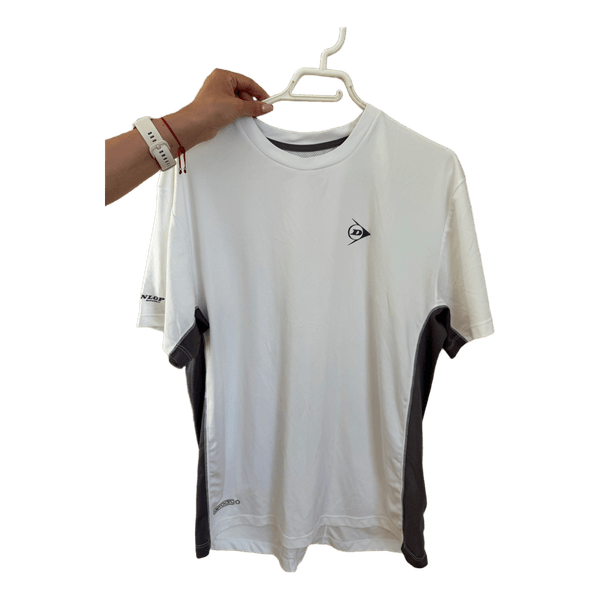 White Dunlop sports t-shirt