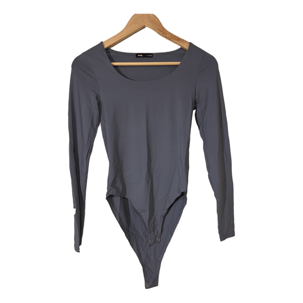 Blue long sleeve bodysuit