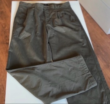 Khaki cotton trousers men size C48/W32-W34/ M-L