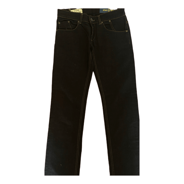 Black denim jeans