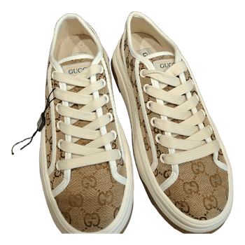 Gucci monogram platform sneakers