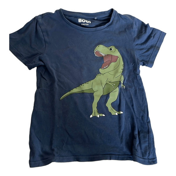 Sininen dinosaurus t-paita 116cm