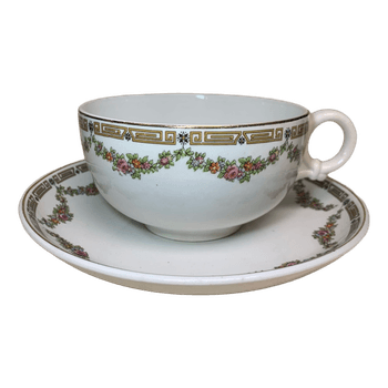 Petrus Regout teacup saucer antiik