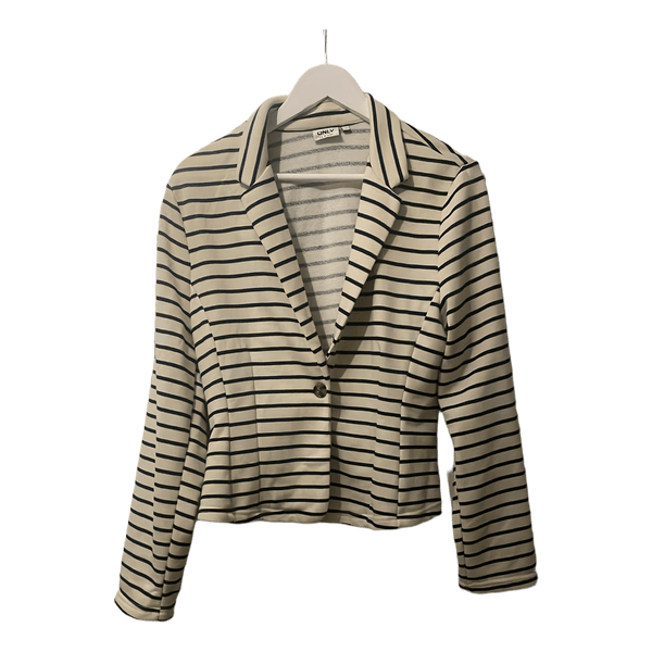 Stribet blazer fra Only