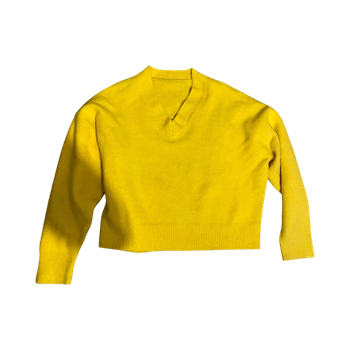 Vintage neule v-aukolla