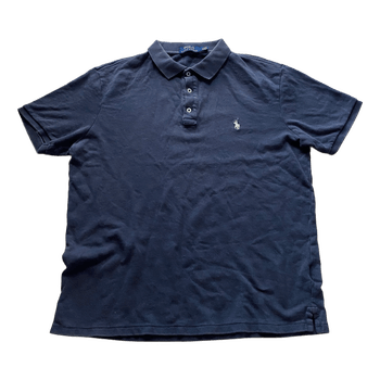Navy blue polo shirt