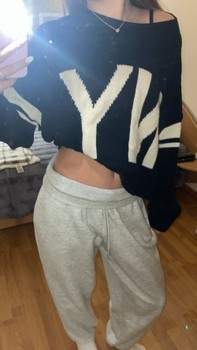 Stradivarius black knitted sweater