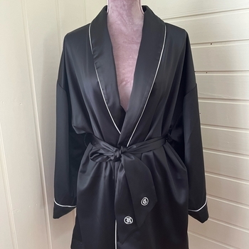 Black satin Hidden Cult robe