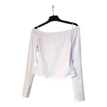 White off-shoulder top