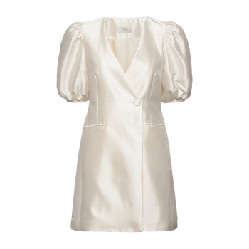 Silk blazer mini dress