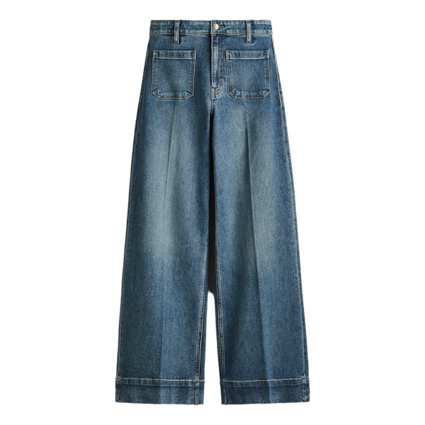 Blå wide-leg jeans