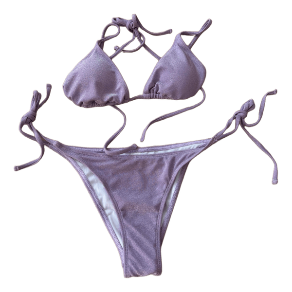 Lilac shimmer bikini