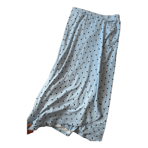 Polka dot midi skirt