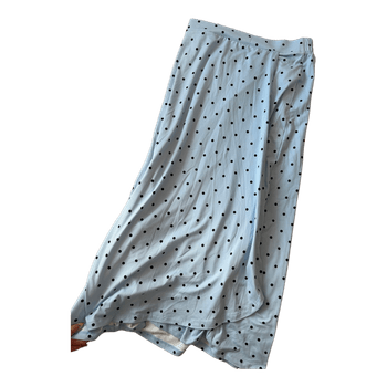 Polka dot midi skirt