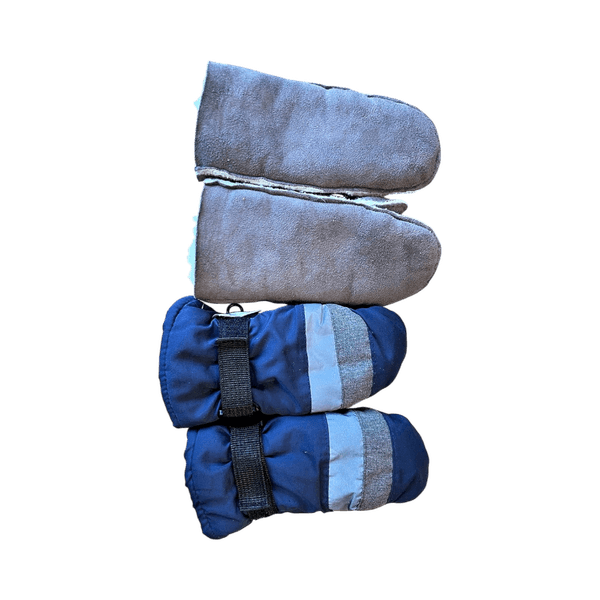 Two pairs of baby mittens