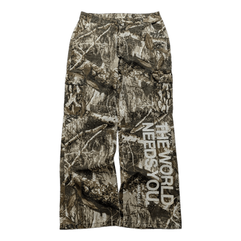 Camo cargo trousers