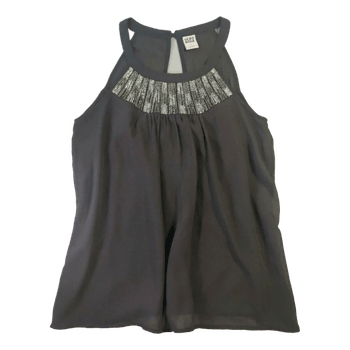 Vero Moda Juhlatoppi - Harmaa Helmiäiskoristelulla - M/L