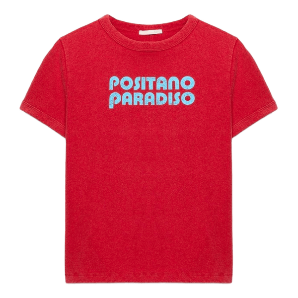Rød t-shirt med print