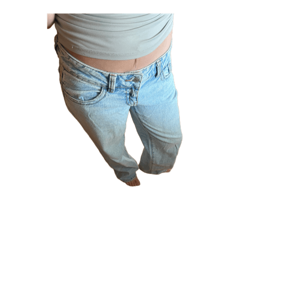 Lyseblå denimbukser