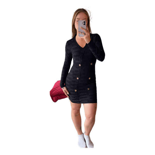 Black long sleeve dress