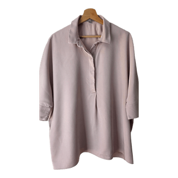 COS 100% Lyocell Oversized Shirt - Muted Rose - Size 38