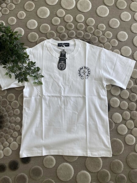 Balti Chrome Hearts marškinėliai S M L size