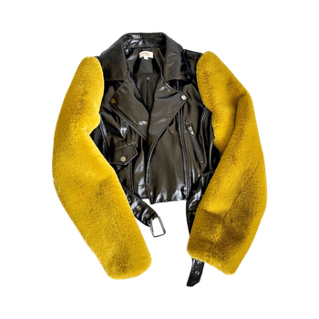 Camila Coelho tekoturkis/tekonahkatakki