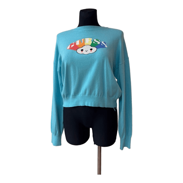 Guess blue knitted jumper
