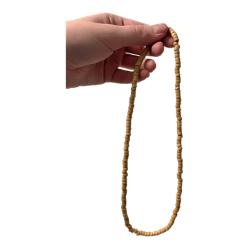 Wooden bead necklace