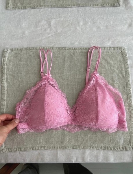 Lindex Pink Lace Bralette / Size M