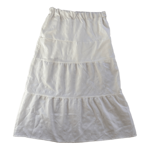 White tiered skirt