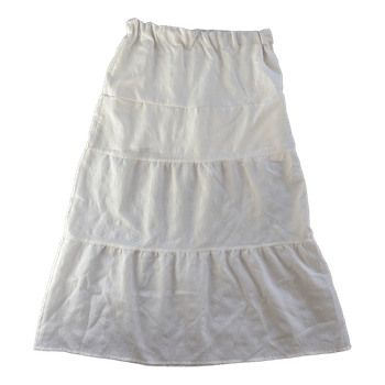 White tiered skirt