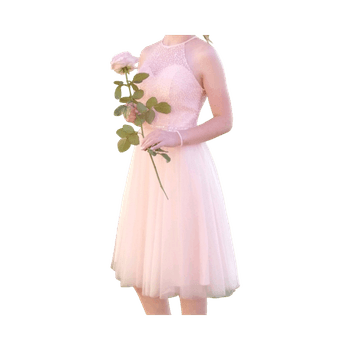 Vaaleanpunainen juhlamekko