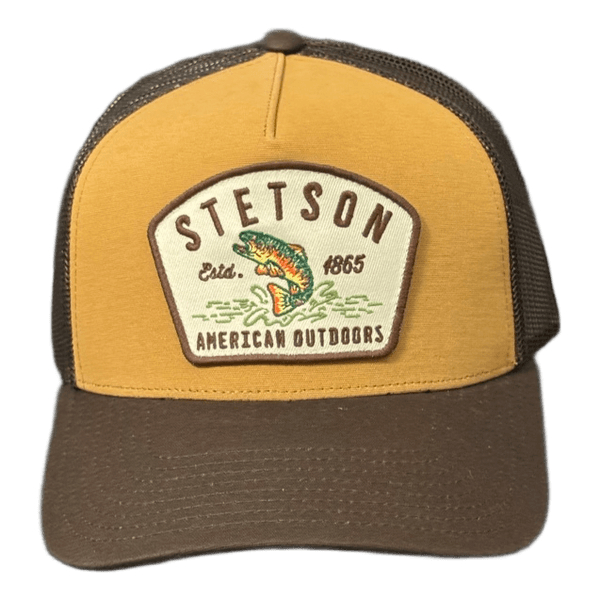Stetson brown trucker cap
