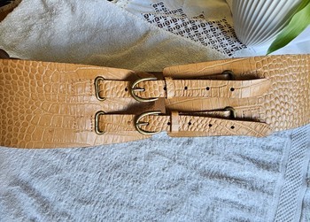 llse Jacobsen brunt læderbælte