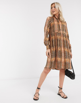 JDY Striped shirt dress