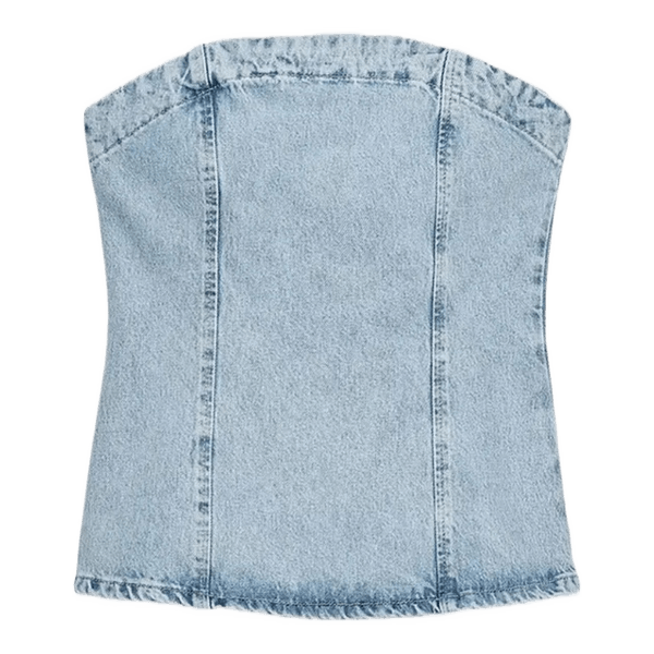 Lyseblå denim top