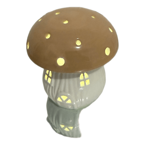 Lampe champignon décorative en céramique