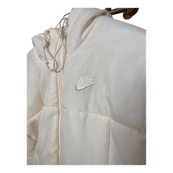 White Nike puffer jacket