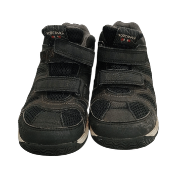 Children's black velcro sneakers