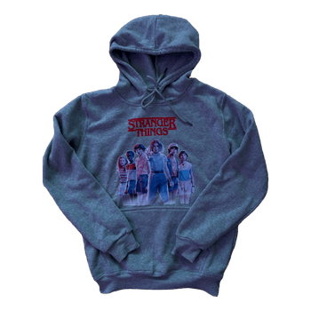Harmaa Stranger Things huppari