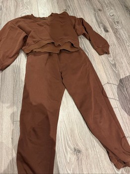 Brown sweat suit