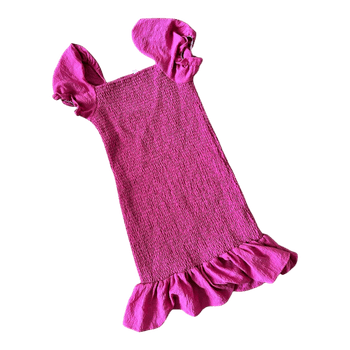 Pink mini dress