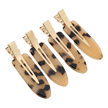 Leopard hair clips
